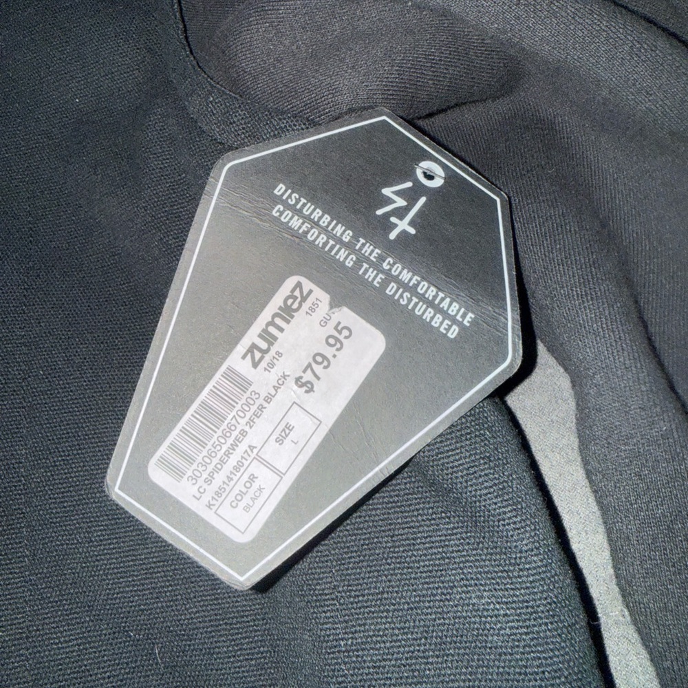 Lurking Class Men's Black Heavy Hooded Jacket Size Large New with tags Zumiez - Picture 3 of 10